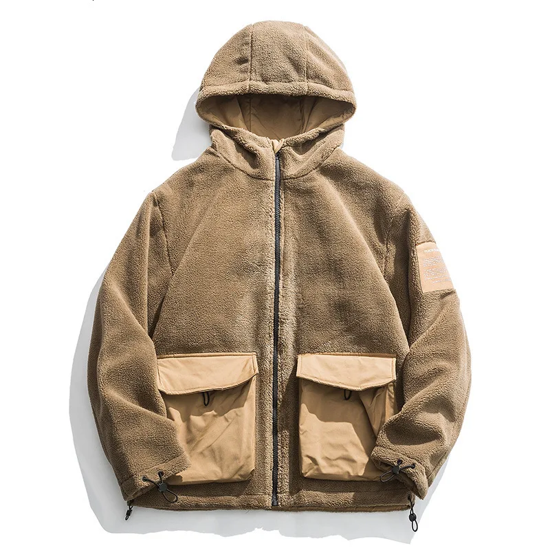 

2019 Winter Cotton-padded Clothes Man Even Hat Loose Coat Youth Split Joint Personality Small Cotton Male