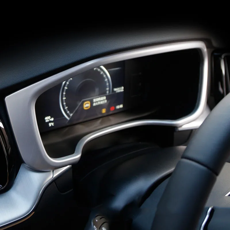 Для Volvo XC60- ABS Хром Интерьер приборной панели автомобиля дисплей рамка Крышка отделка 1 шт. автомобиль-Стайлинг Аксессуары
