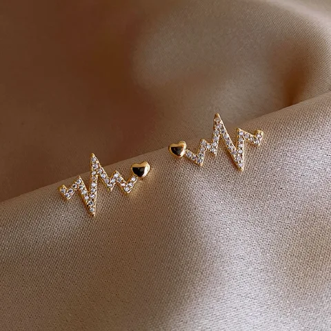 Fashion Star Moon Earrings For Women Asymmetrical High Sense Earrings Exquisite Earring 2021 Trend Jewelry