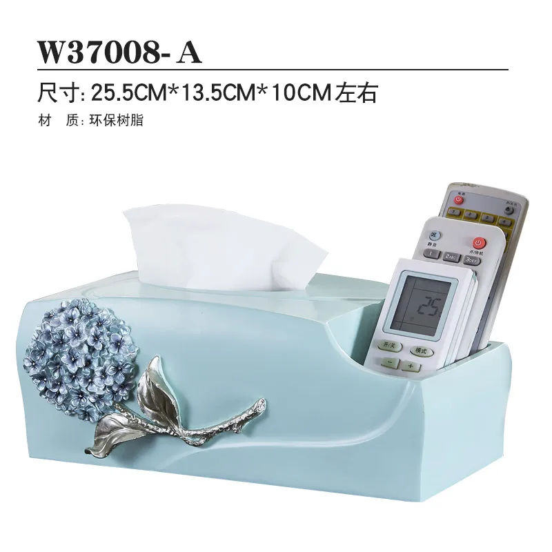 

Paper Rack Tissue Box Elegant Royal Rose Car Home Kitchen Rectangle Shaped Container Towel Napkin Holder Wipes Container 50ZJH26