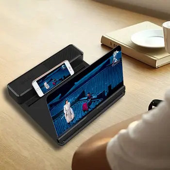 

12" Phone Screen Amplifier Bracket with Bluetooth Speaker Screen Magnifier Stand