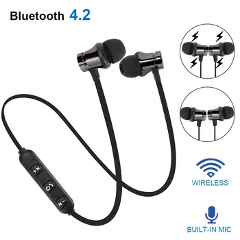 

XT11 Bluetooth 4.2 In-ear Headset Hands-free Noise Reduction Sports Running Wired Earphone With Mic