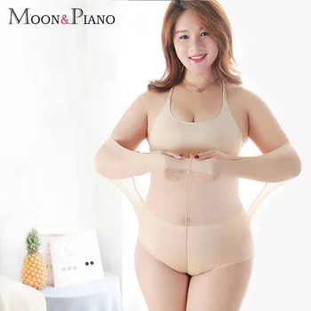 

Plus Size Pantyhose Women Tight High Elastic Summer Thin Anti-hook Tear Breathable Seamless Pantyhose Nylon Female Large Tights