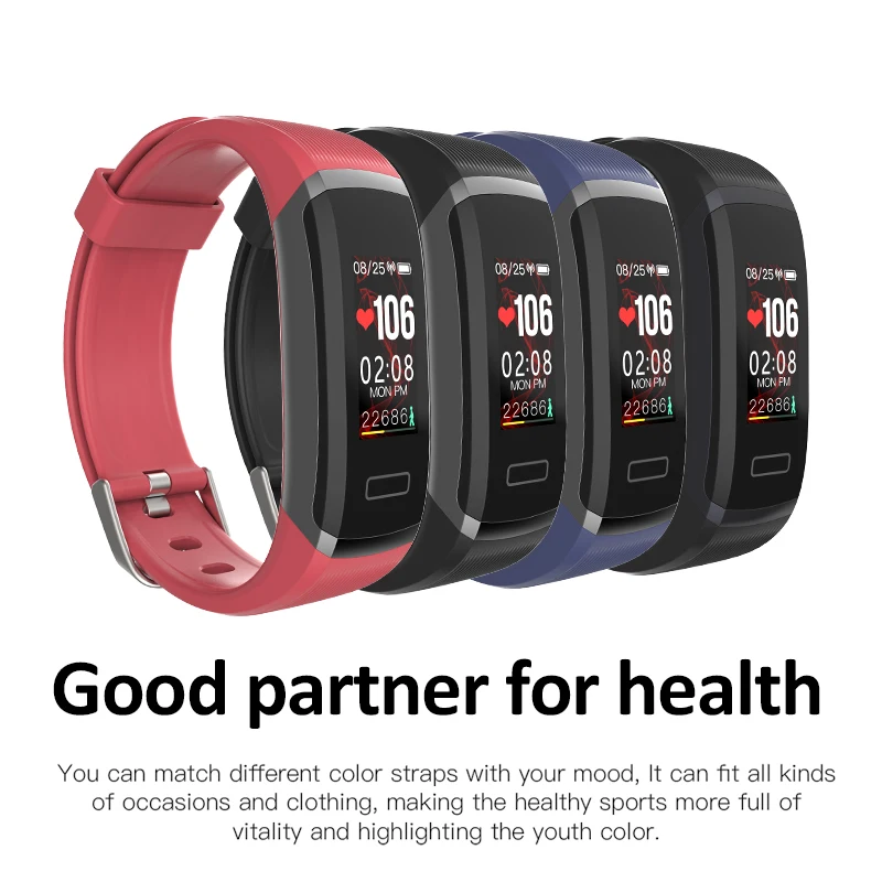Смарт часы Wearpai FitnessTracker для мужчин и женщин пульсометр шагомер водонепроницаемые