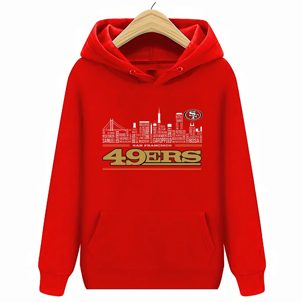 Футболка 49Ers City Street Harajuku - Цвет: Hoodie red
