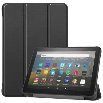 

Luxury Magnetic Folding Stand Tablet Cover Ptotection Case For Amazon Kindle Fire HD 8 Plus 2020 Tablet with Auto Sleep/Wake