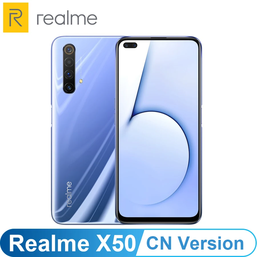 В наличии realme X50 (RMX2051) два режима искусственная кожа флагманский экран Snapdragon 76 120