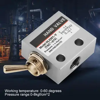 

1 PC Mechanical Valve HL2301 3 Position 2 Port Toggle Switch Valve Pneumatic Mechanical Valve Switch Valve