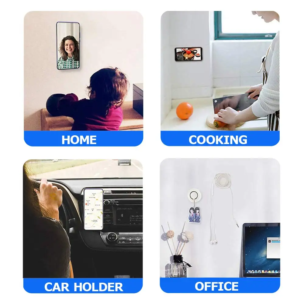 Универсальный держатель для телефона, Волшебная нано-наклейка, без следов, повседневный резиновый коврик, стикер на стену, s для кухонного намотки, автомобильный держатель для телефона