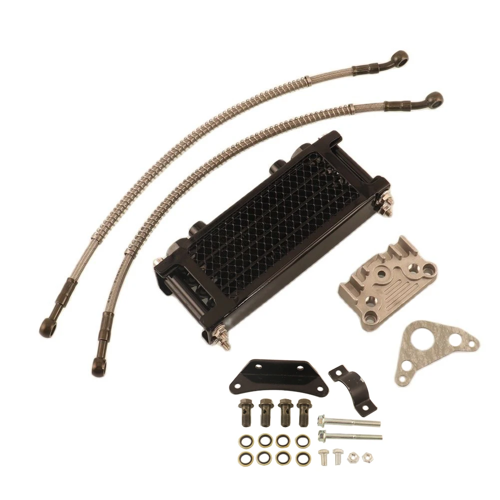 Motorcycle Oil Cooling Cooler Radiator Oil Cooler Set For 125 140cc Dirt Bike Monkey Bike DAX Pocket ATV Motor