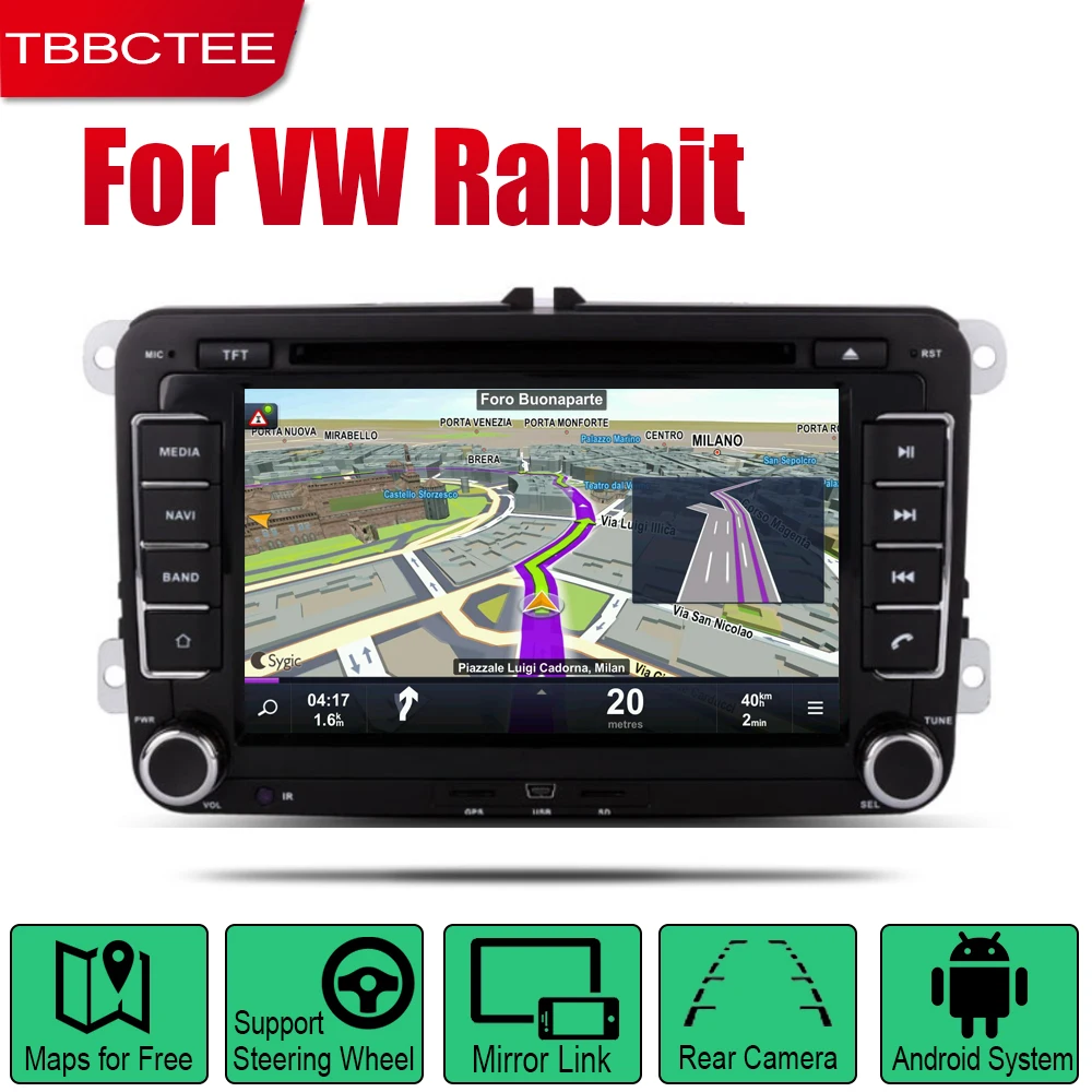 TBBCTEE Android автомобильный DVD GPS Navi для Volkswagen VW Rabbit 2007~ 2009 плеер навигация WiFi Bluetooth mulitмедиа система аудио