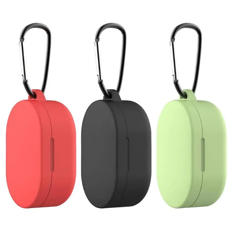 Silicone Earphone Case Protective Cover For Xiaomi Redmi Airdots TWS Wireless Bluetooth Headphone Headset Charging Box Wireless