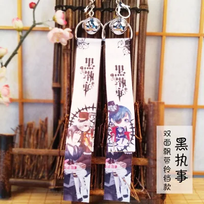 12 Аниме keychian Quintuplets Arknights Identity V Fate Sword Art Online Slime забавная мультяшная лента с колокольчиком подвеска - Цвет: 12