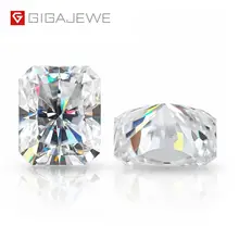 GIGAJEWE D топ цвет лучистой огранки Муассанит россыпью алмаза тест прошел драгоценный камень для изготовления ювелирных изделий сертификат подарок