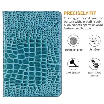 

Case for iPad 10.2 Case iPad 7 7th Generation 2019 A2200 A2197 Cover Crocodile Pattern Leather Tablet Stand Smart Tablet Case