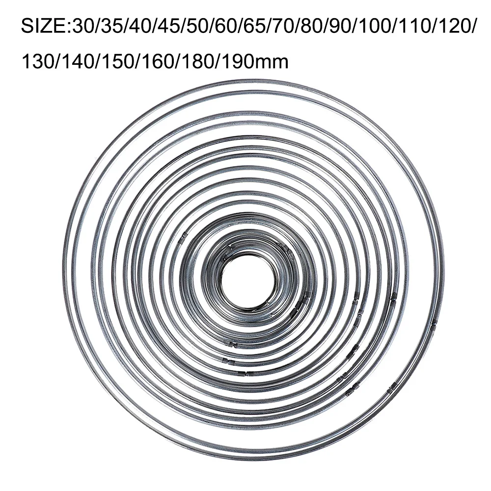 1 шт. прочный многоразмерный круглый серебристый стальной металлический Ловец снов обруч хорошее сварное кольцо аксессуары рукоделие форма