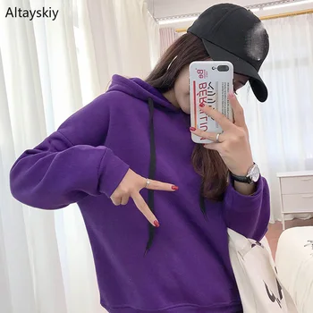 

Hoodies Women All-match Printed Korean Style Harajuku Womens Hooded Hoodie Elegant Sweatshirts Lovely High Quality 2020 Chic New