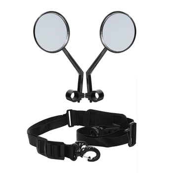 

1x for Xiaomi Mijia M365 Skateboard Hand Carrying Handle Shoulder Straps & 1Pair Mirror Rearview Mirror Reflector