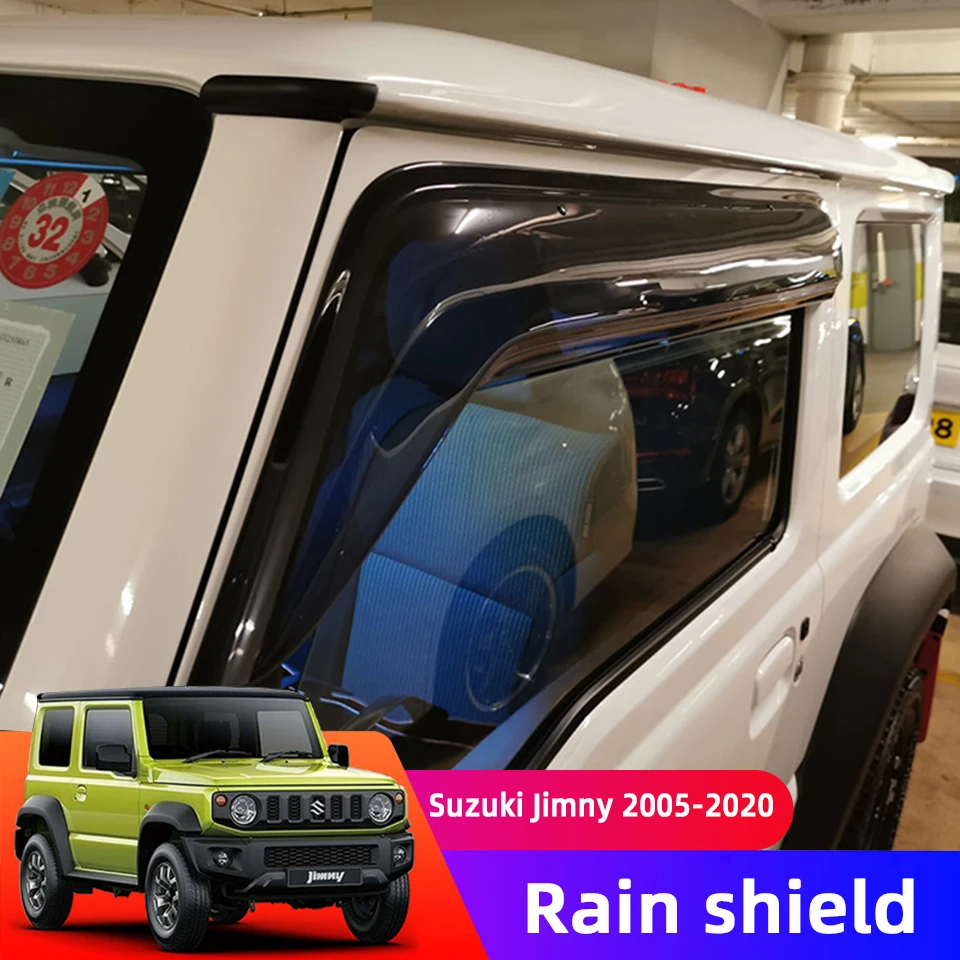Rain shield Windows visor Side wind window deflectors visor Windshield on the Windows Accessories For Suzuki Jimny 2005-2020