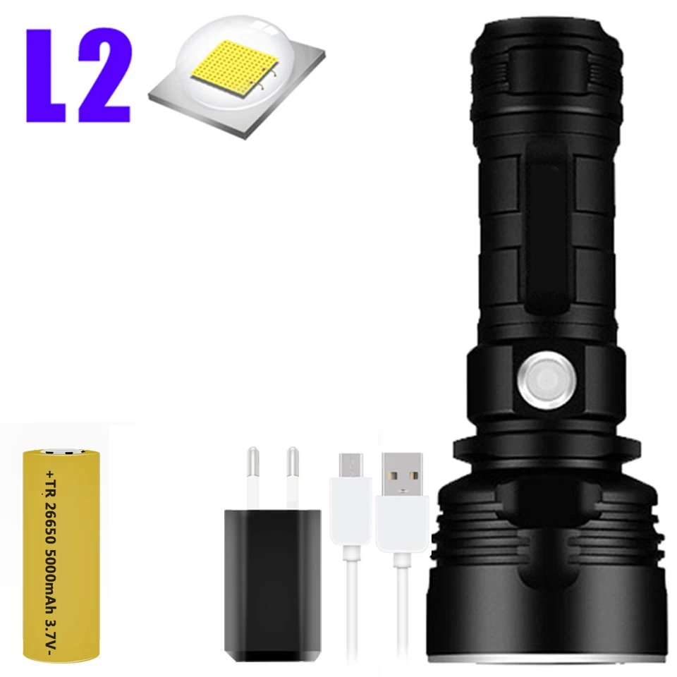 YB07 XHP70 супер мощный светодиодный фонарь XM-L2 тактический фонарь USB Перезаряжаемый Linterna водонепроницаемый фонарь ультра яркий фонарь - Испускаемый цвет: Option B
