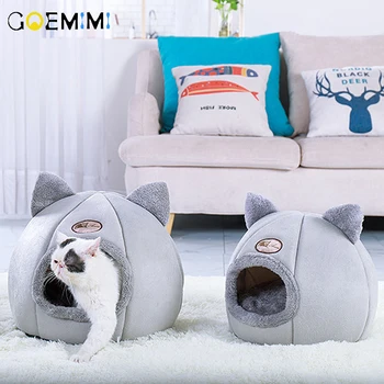 

Dog Winter Cave Comfortable Warm Puppy Pet Kennel Thick Warm cama para cachorro House For Cats dog beds mats