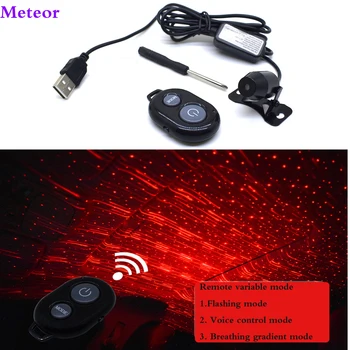 

LED Car Ambient Ceiling Light USB Interior Star Lamp Projector and Remote Control Auto Indoor Decoration