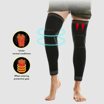 

Elastic Long Basketball Soccer Leg Sleeve Sports Fitness Running Cycling Leg Warmers Calf Guard Compression Anti-UV Knee Pad