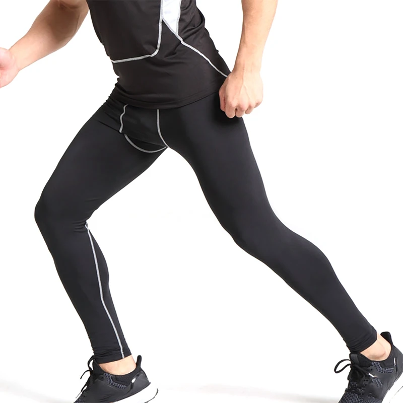 

Men Running Compression Pants Tights Sports Fitness Gym Leggings Sportswear Training Long Trousers
