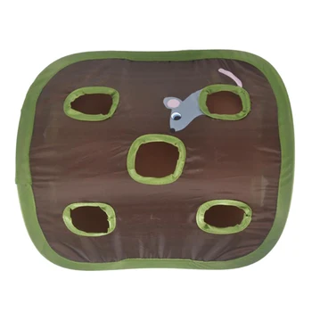 

Hot Sale Funny Pet Cat Mice Intelligence Educational Toys Play Bell Tent with 9 Holes Tunnel Pet Cat Play Toys Supplies