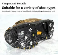 

Outdoor Antiskid Eight Claws Cleat Snow Claw Shoe Cover Easy to Carry / Storage / Wear