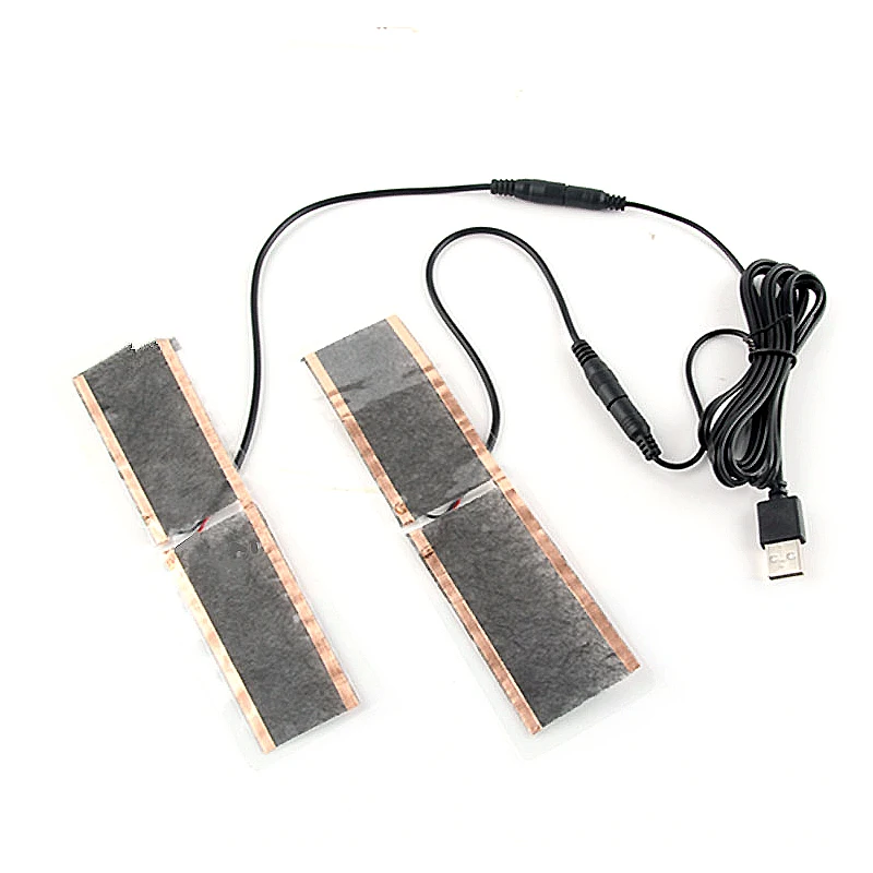 

Hand Warmer Heat Mat Fever Feet Pad Winter Ski Carbon Fiber Heating Pad USB Heating Film Winter Siking Golves Heater Shoes Pads