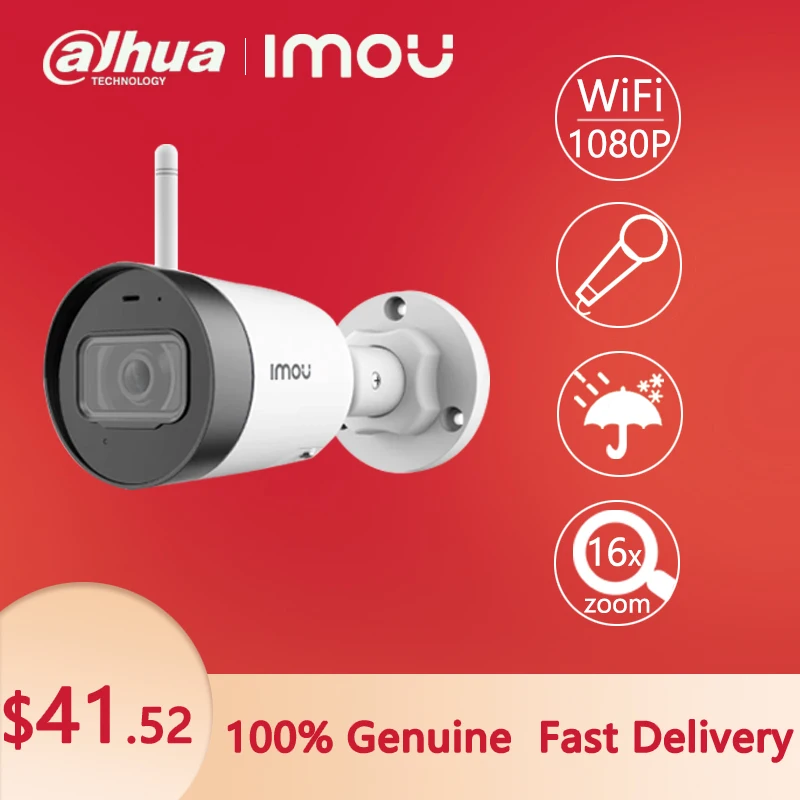Сетевой видеорегистратор Dahua 2MP IP Cam 1080P открытый WI FI Imou пуля Lite микрофонная