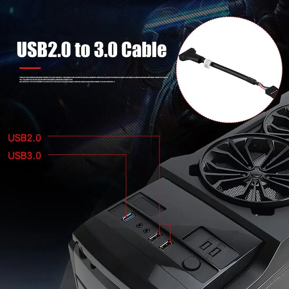 Удлинительный кабель USB 2 0 9-контактный разъем к материнской плате 20 контактов 3 |