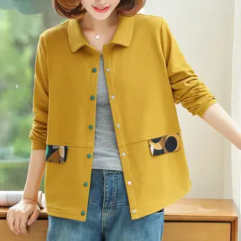 

Autumn Long Sleeve Basic Jackets Women Casual Short Coats New Fashion Korean Style Single Breasted Female Outerwear Coats P198