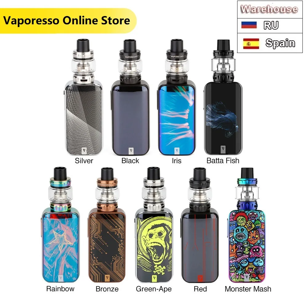 Preise Original 220W Vaporesso LUXE S mit SKRR S Tank Vape Kit mit 8ml Zerstäuber VS Vaporesso Luxe Elektronische Zigarette vape Kit