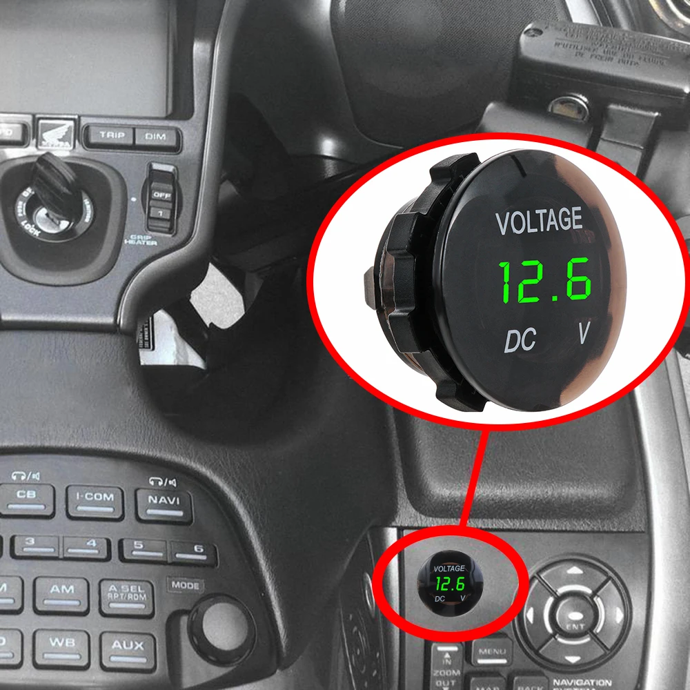 DC 12 V-24 V светодиодный Дисплей цифровой Панель вольтметр Напряжение метр тестер для автомобиля мотоцикла отражатели ATV для грузовика
