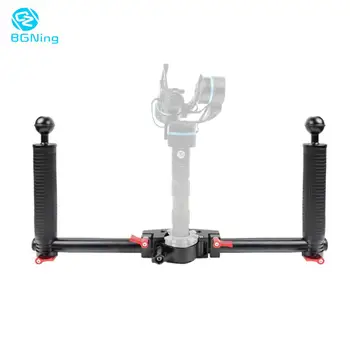

BGNing Dual Handle Grip Handgrip Extended Handlebar with 3D Printed Bracket for Zhiyun Crane 2 Plus Handheld Gimbal Stabilizer