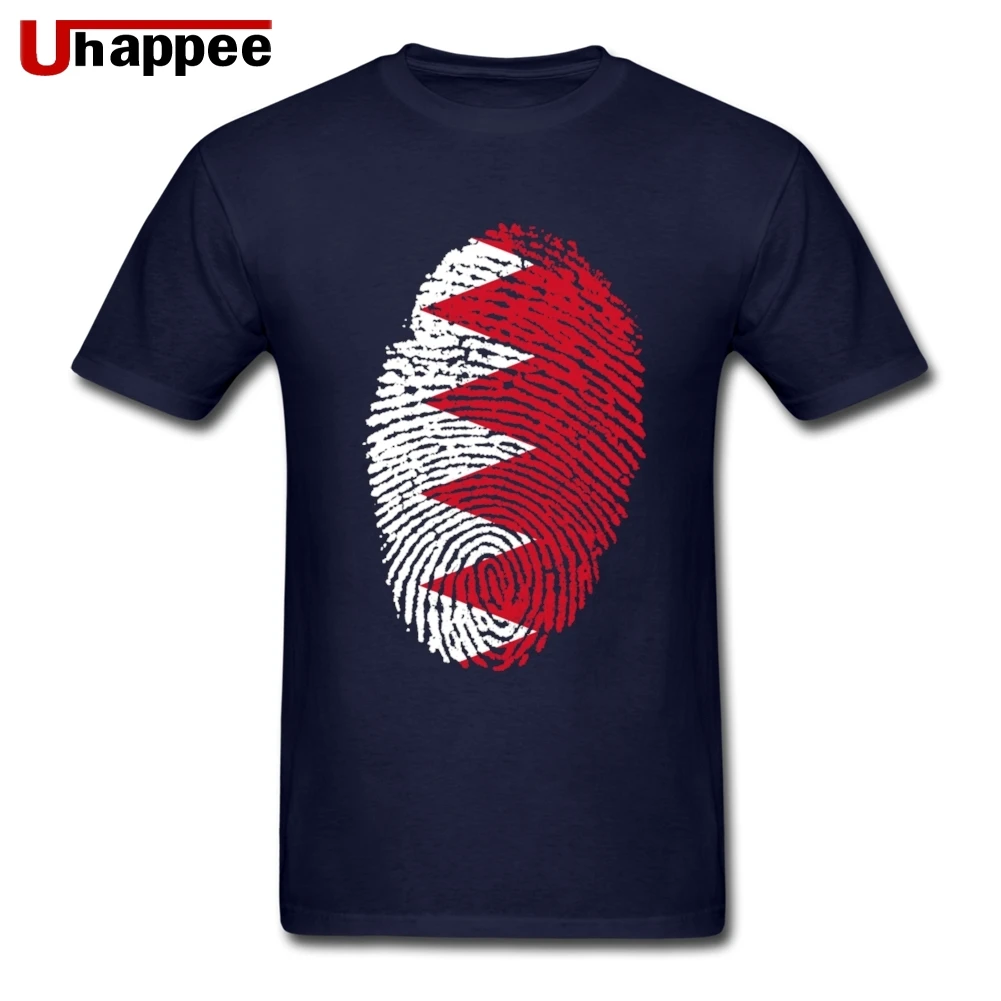 Гранж хип хоп флаг Бахрейна футболка с отпечатком пальца Homme Funky Графический Хлопок футболки