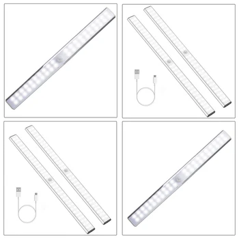 

Closet Light, USB Rechargeable Motion Sensor Light, Portable Night Safety Light, for Stairs, Wardrobe