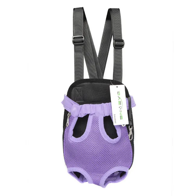 Purple Сумка для собак, дорожная сумка для кошек, переноска для домашних животных, сетчатая переноска для маленьких собак, сумки для переноски, рюкзаки для веса 1,5 кг-9,5 кг, для домашних животных - Цвет: Purple