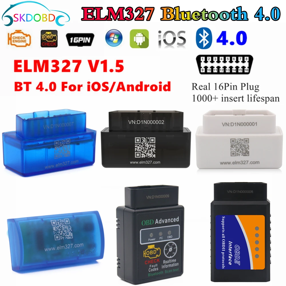 Mini OBD2 Bluetooth 4.0 Car Wireless Diagnostic Scanner V1.5 iPhone Android