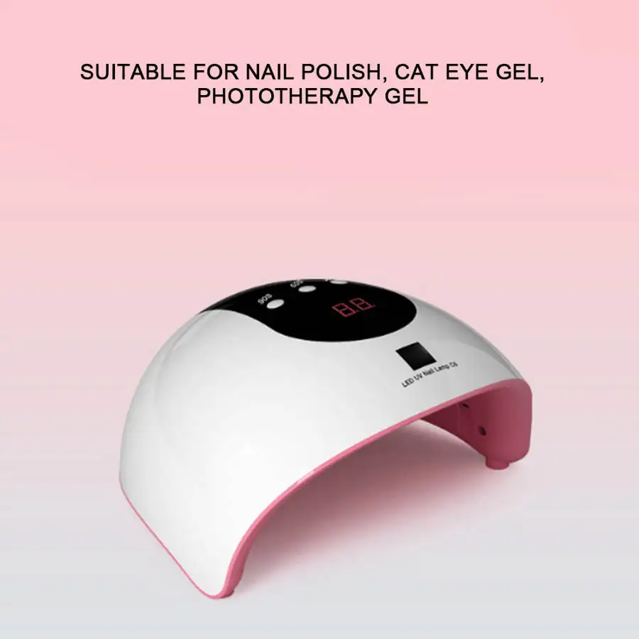 Lâmpada para Unhas Secador de Indução Unha Inteligente Lâmpada Polonês Gel Art Manicure Ferramenta 72w Led uv 6 Secadores de unhas