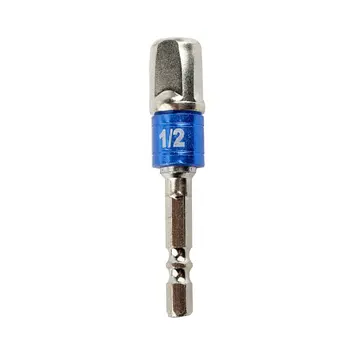 

Hex Drill Power Bit Socket Drive Adapter Exension Set 1/4" 3/8" 1/2" Socket Bit Adapter Hex Shank With Fixed Collar Rings