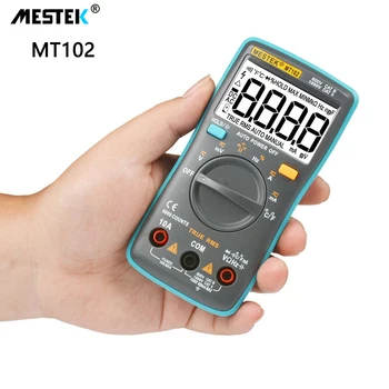 

MESTEK MT102 Digital Multimeter High Speed ​​Multimeter Auto Range Tester Anti-Burning Portable Multimeter Multi-Function Auto