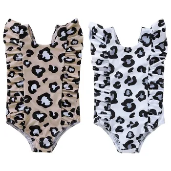 

Summer Toddler Infant Leopard Print Bikini One-piece Swimwear Kids Bathing Suit Girl Beachwear Cute Kids Baby Girl Swimsuit