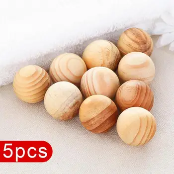 

New HOT NEW 5Pcs/Set Natural Cedar Wood Moth Balls Camphor Repellent Wardrobe Clothes Drawer Cleaning Supplies