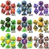 Ensemble de dés mixtes de 26 couleurs, avec sac, pour adultes et enfants, Cubes en plastique polyédriques D20, offre spéciale ► Photo 2/6