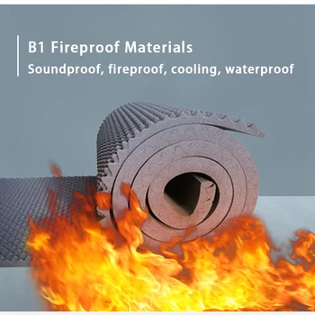 

JGAUT 100x50x2.5CM Fireproof Soundproof HEAT Insulation Egg Shape Polyester Sponge for Hood Roof Trunk for KTV Bar movie theate