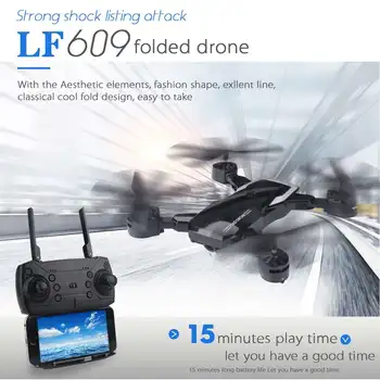 

Newest LF609 WIFI FPV With Wide Angle HD Camera Drones High Hold Mode Foldable Arm RC Quadcopter with 0.3MP/2.0MP Camera