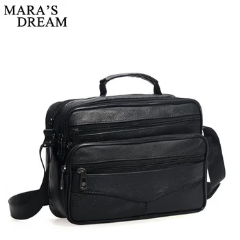 

Mara's Dream 2019 New Solid Color Men's Messenger Bag Casual Shoulder Bag Multi-function Simple Portable Bag